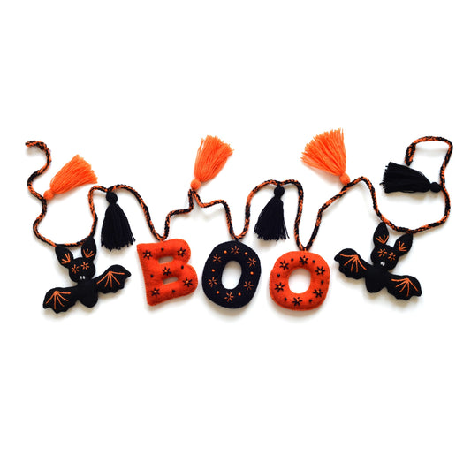 Boo Halloween Garland  DAME BOHEME