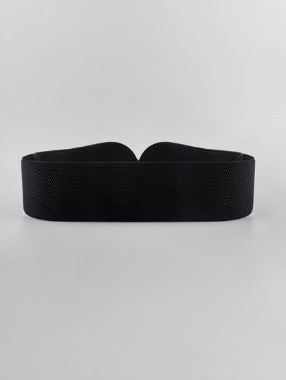 Modern PU Faux Leather Elastic Wide Belt Trendsi