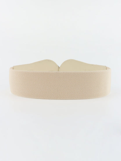Modern PU Faux Leather Elastic Wide Belt Trendsi