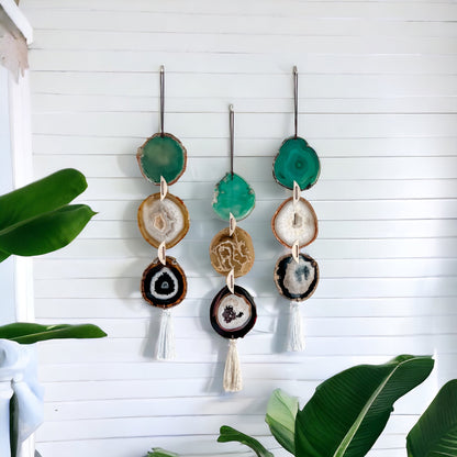 Juniper Agate Garland Wall Hanging  DAME BOHEME