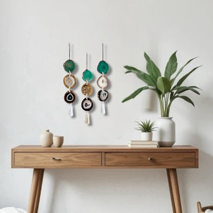 Juniper Agate Garland Wall Hanging  DAME BOHEME