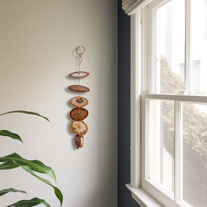 Natural Agate Gemstone Hanging for Wall or Ceiling - Carmella Design  DAME BOHEME