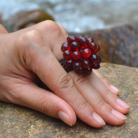Bubble Wax String Ring - Thailand  DAME BOHEME