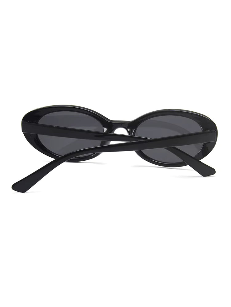 Retro Oval Cat-Eye Sunglasses Miss Sparkling