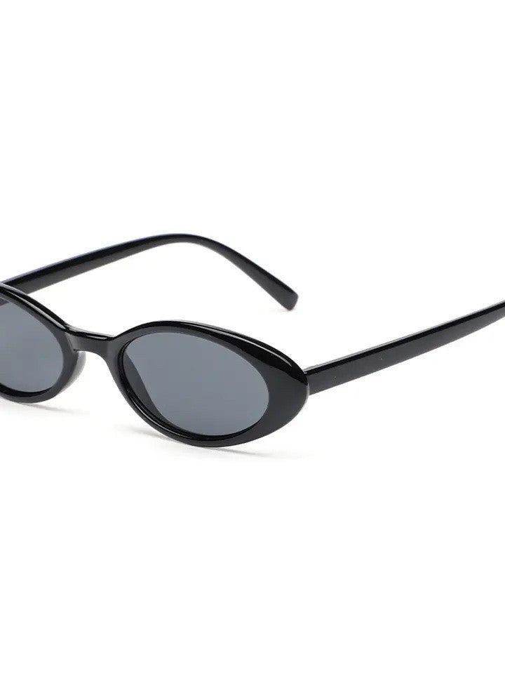 Retro Oval Cat-Eye Sunglasses Miss Sparkling