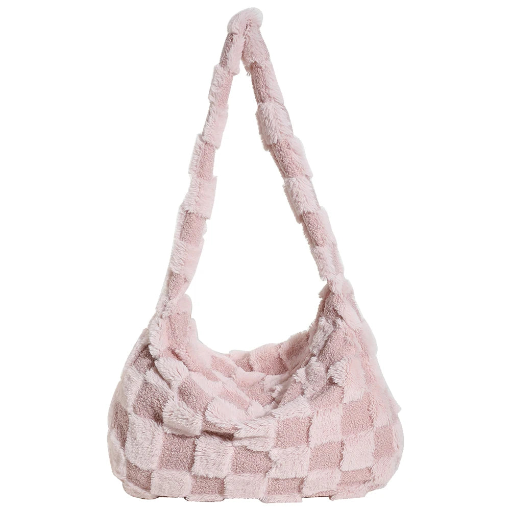 Casual Checkered Trendy Shoulder Bag