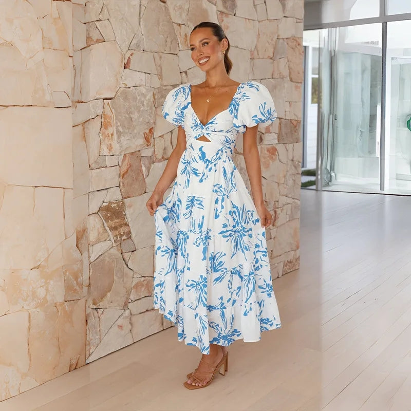 Off-Shoulder Floral Tiered Dress with Ruffle Details Trendsi