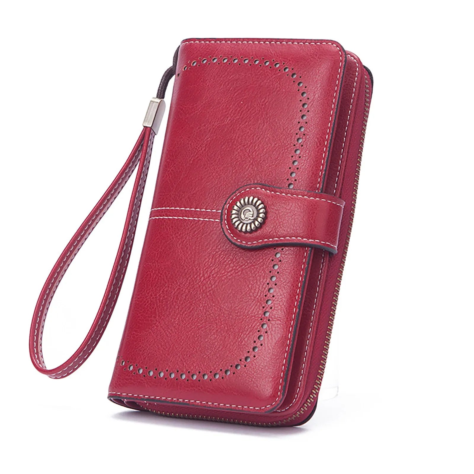 Faux Leather Long Retro Multi-function Wallet