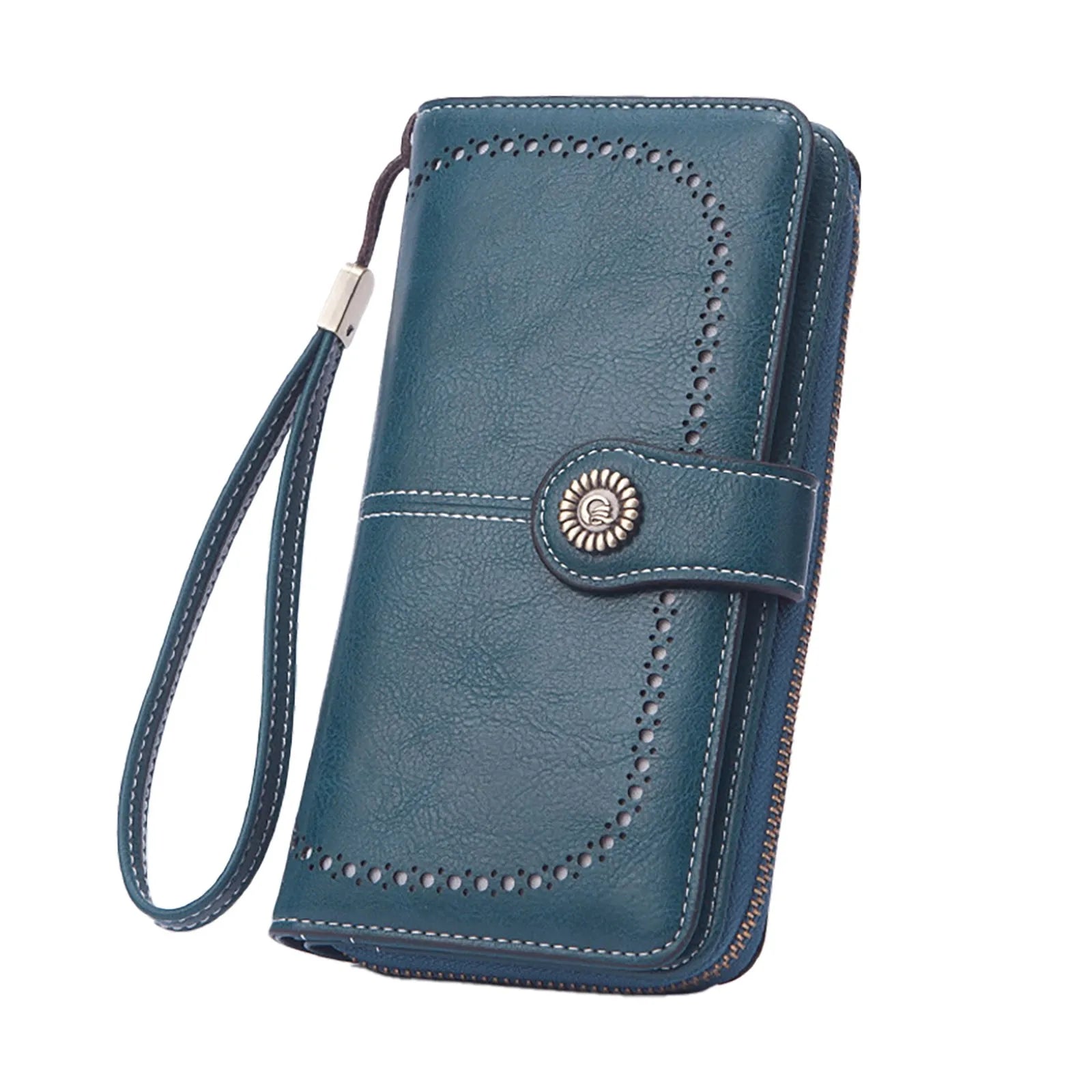 Faux Leather Long Retro Multi-function Wallet