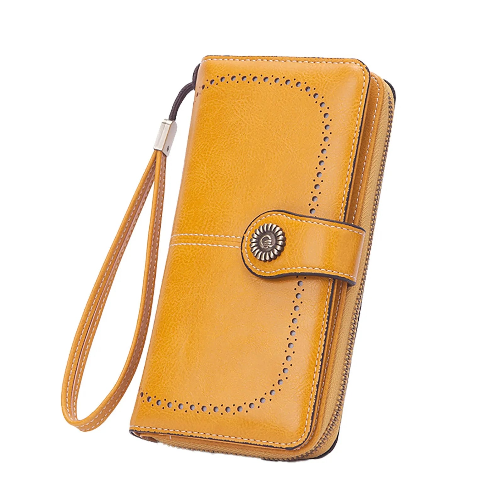 Faux Leather Long Retro Multi-function Wallet