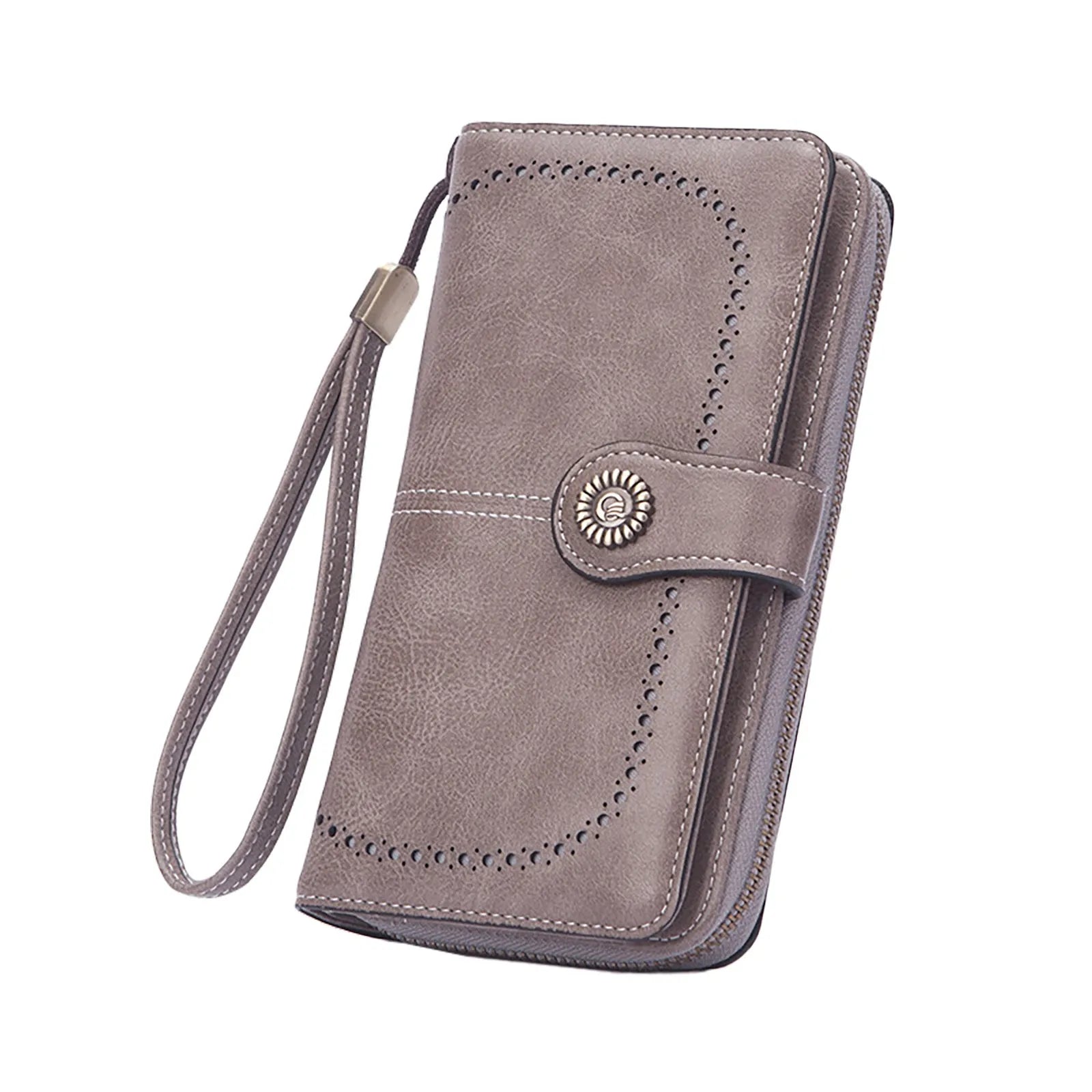 Faux Leather Long Retro Multi-function Wallet