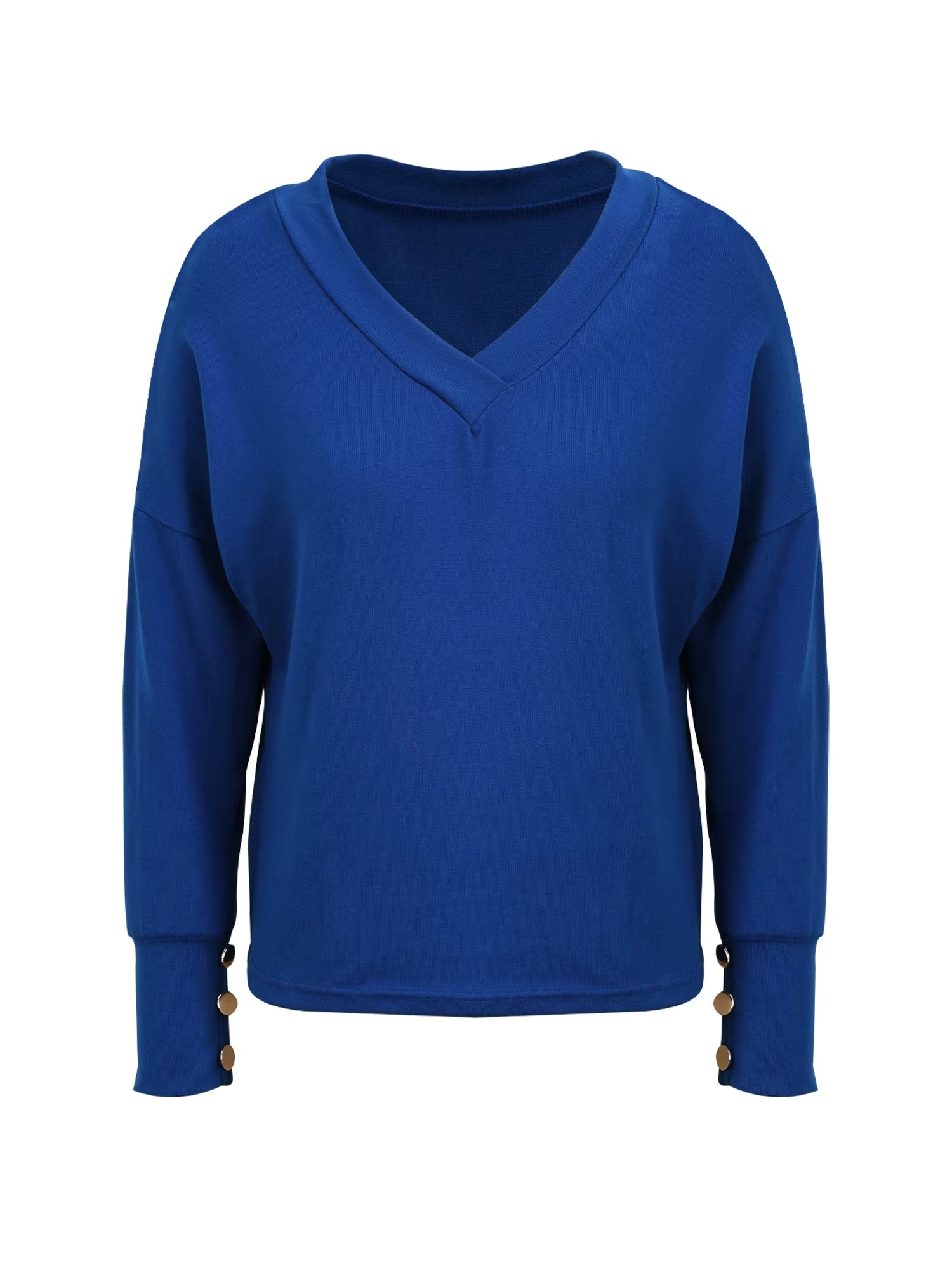 V-Neck Long Sleeve Sweatshirt