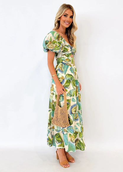 Off-Shoulder Floral Tiered Dress with Ruffle Details Trendsi
