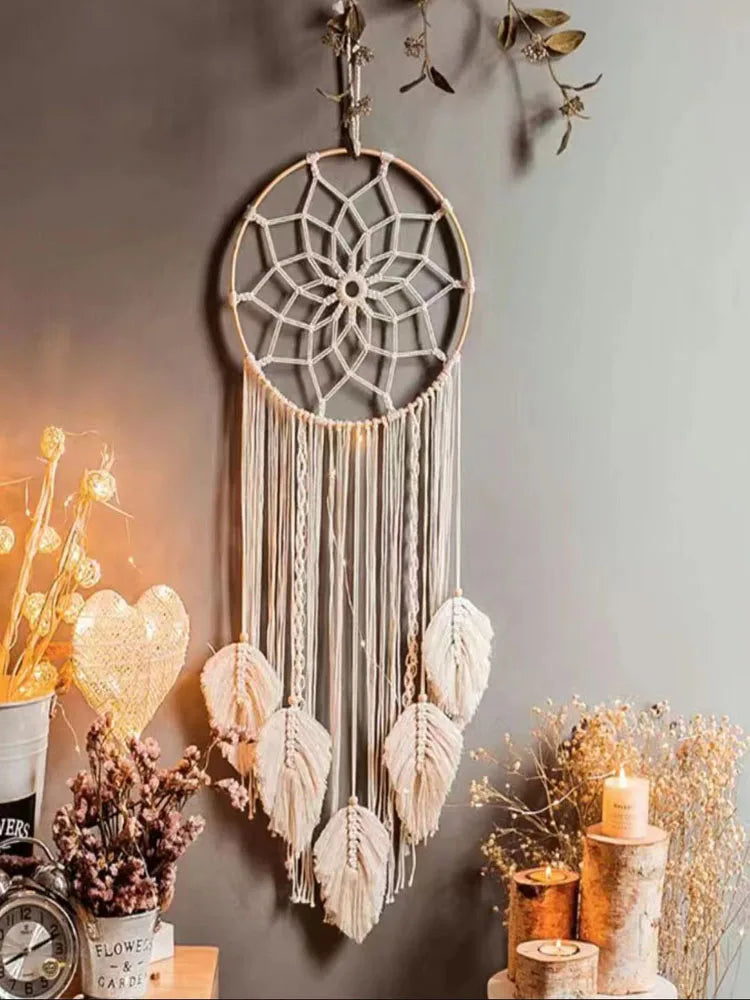 Boho Dream Catcher Macrame Wall Hanging Decor  DAME BOHEME