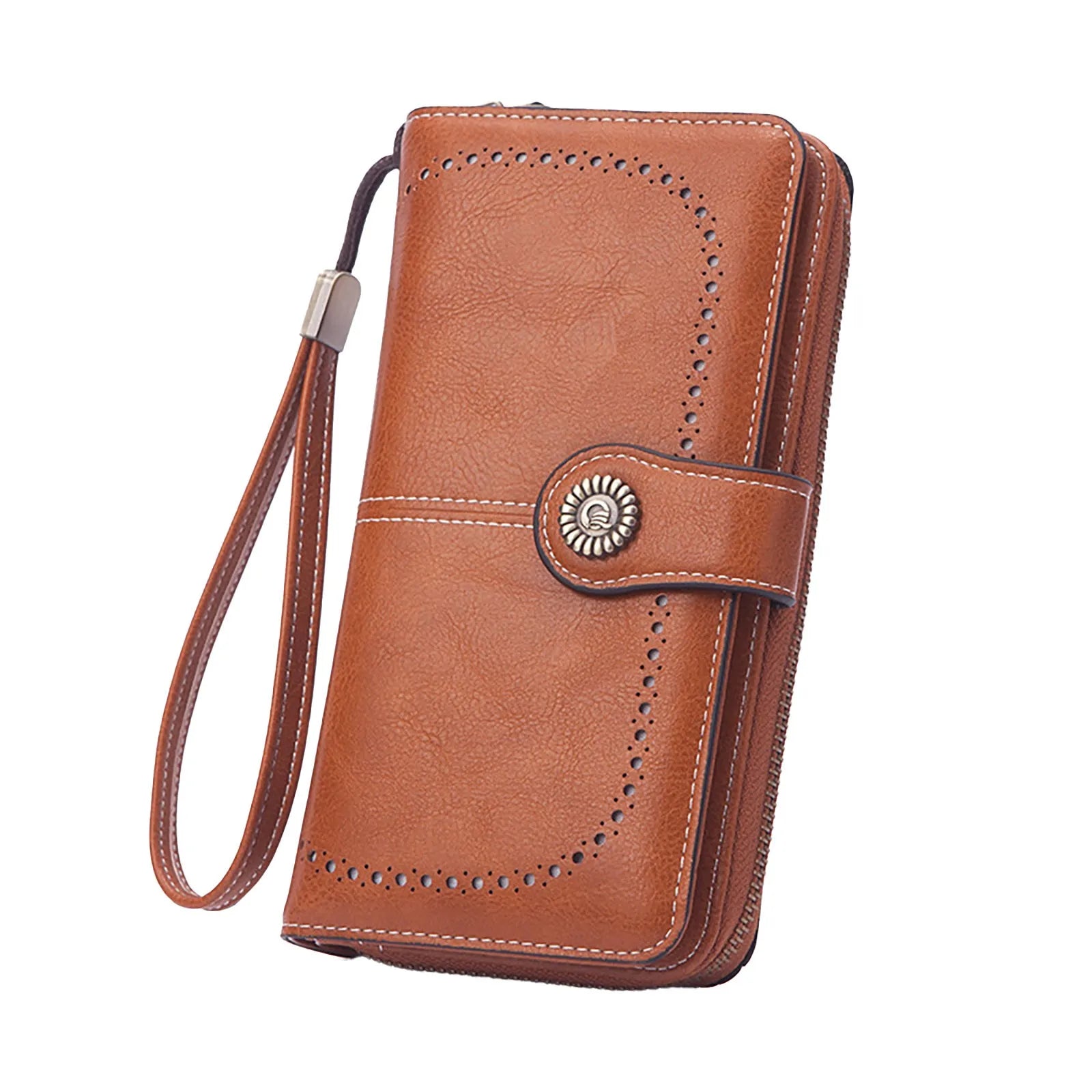 Faux Leather Long Retro Multi-function Wallet