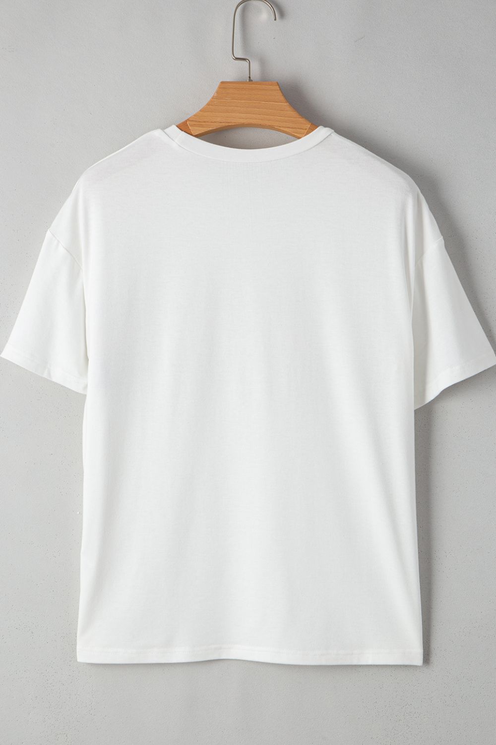Sequin Stripes Crew Neck T Shirt Trendsi