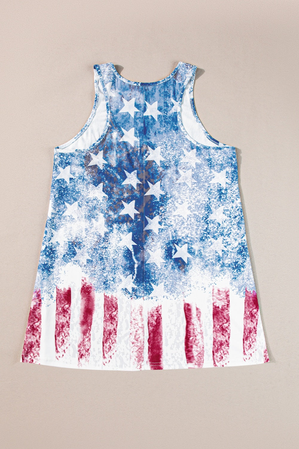 US Flag Patriotic Scoop Neck Tank Trendsi