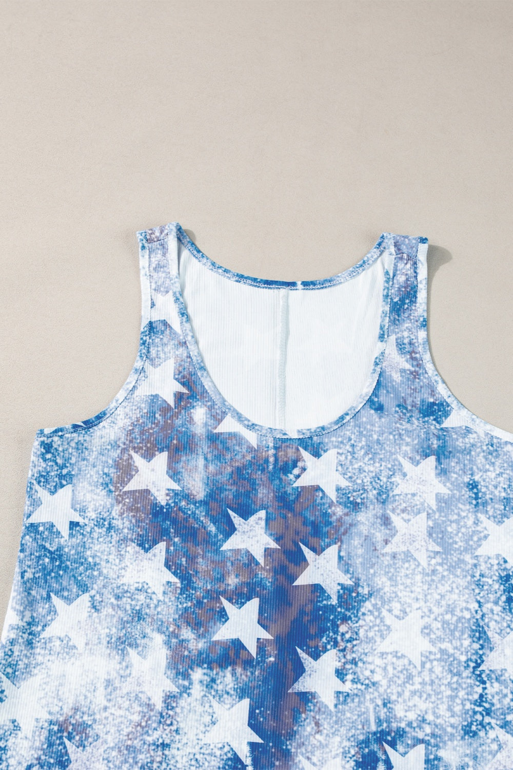US Flag Patriotic Scoop Neck Tank Trendsi