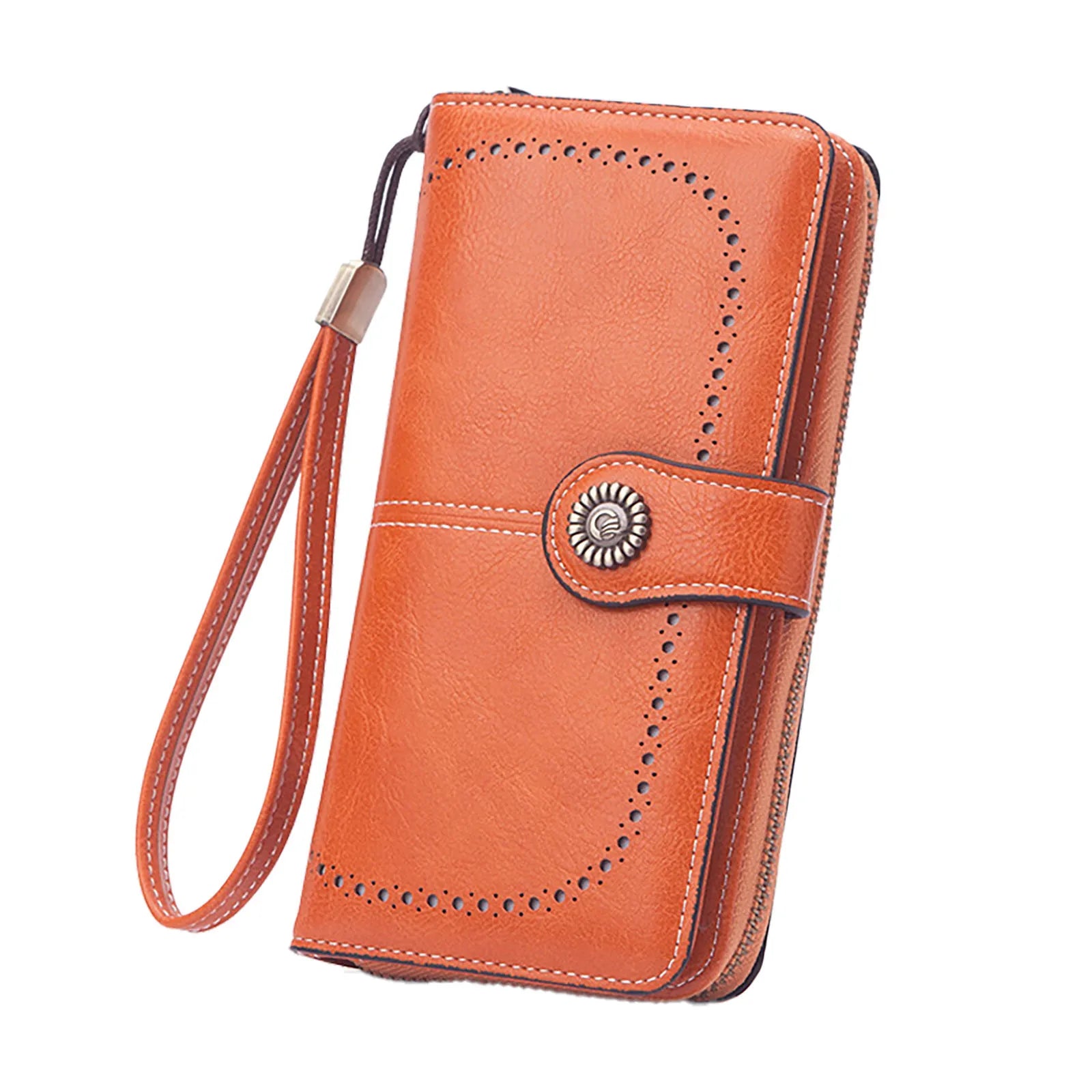 Faux Leather Long Retro Multi-function Wallet