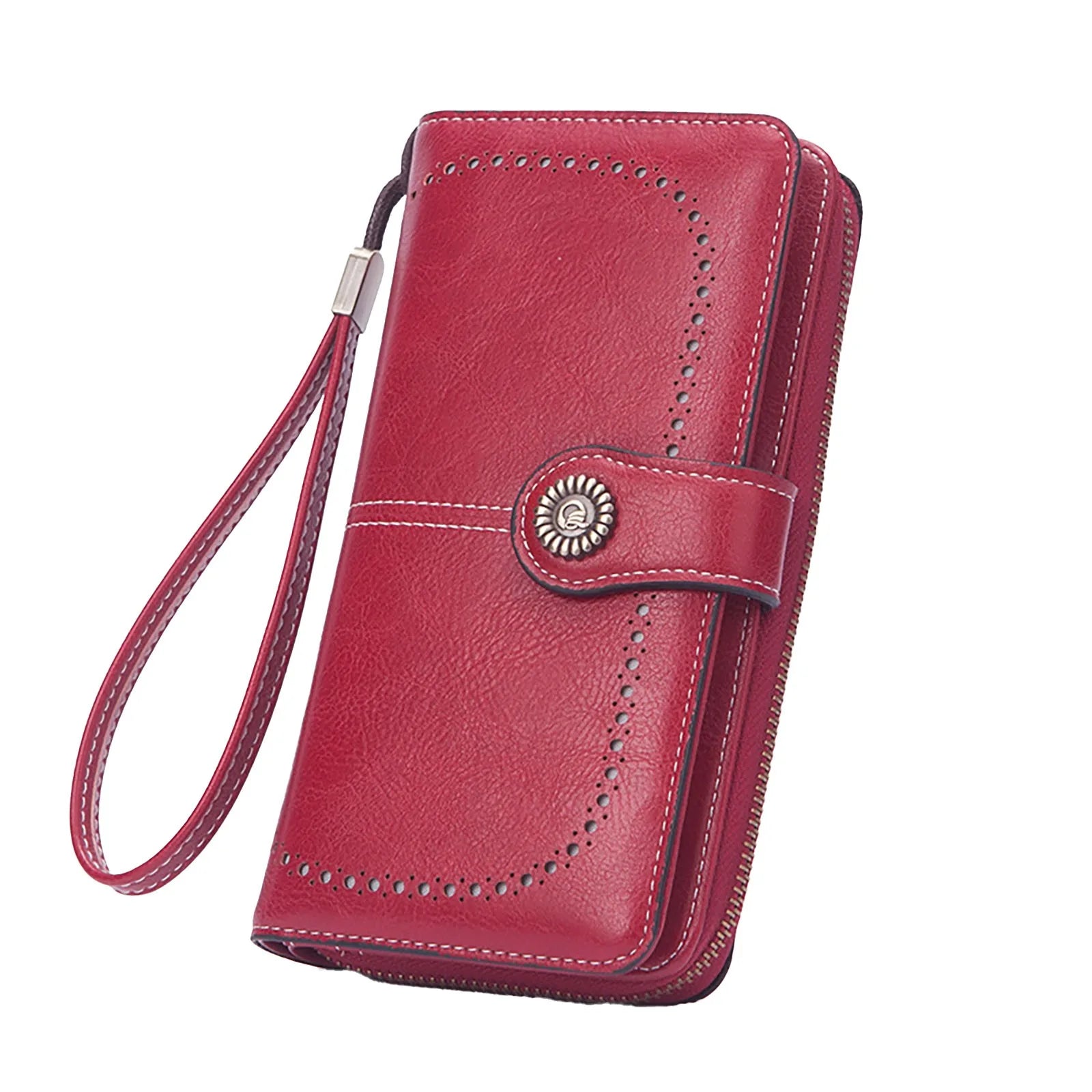 Faux Leather Long Retro Multi-function Wallet