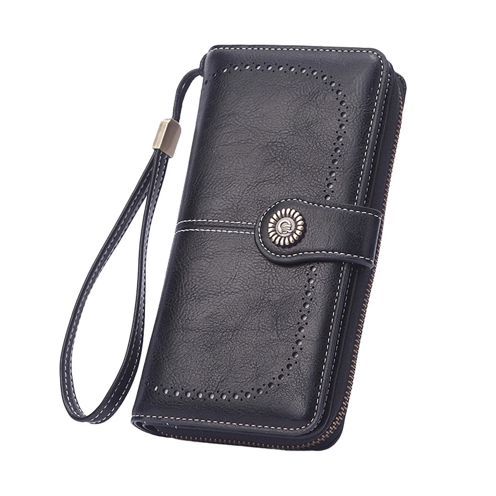 Faux Leather Long Retro Multi-function Wallet