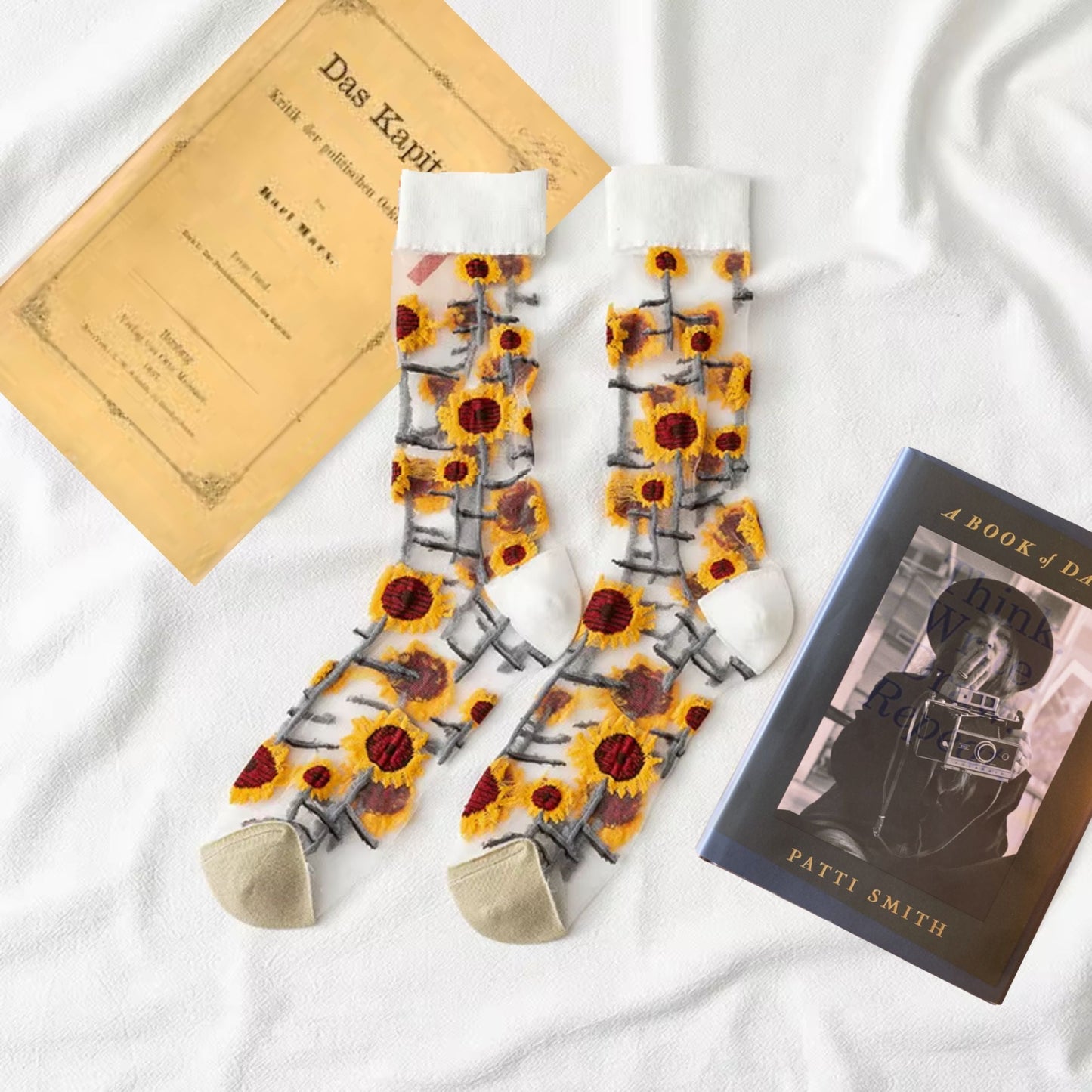 Sheer Plant Lover Socks in 5 Nature-Inspired Styles [Fits Size 5-9]  DAME BOHEME