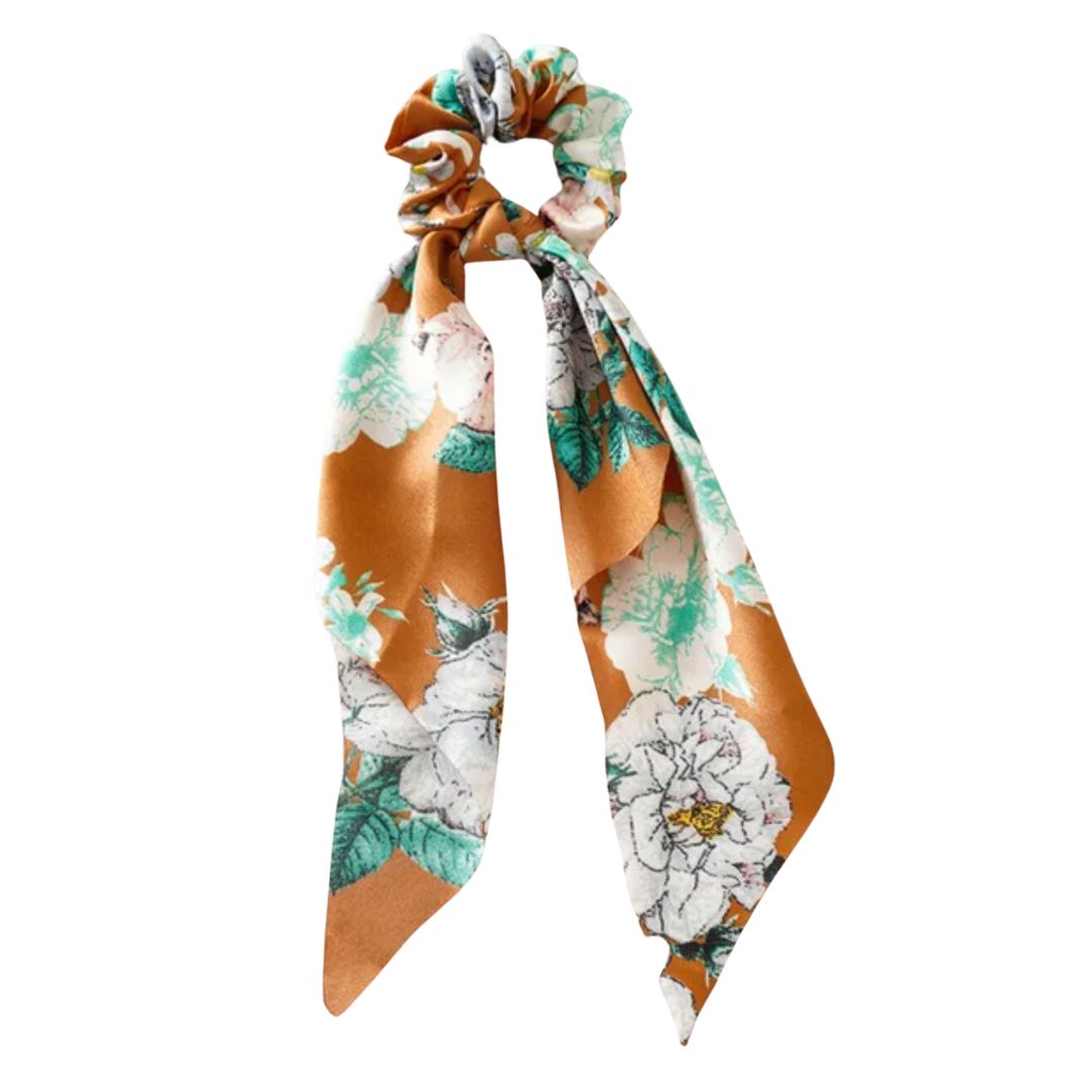 Silky Scarf Pony Holder (13 Color Options) - Scrunchie Hair Accessories  DAME BOHEME