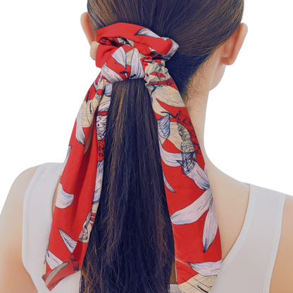 Silky Scarf Pony Holder (13 Color Options) - Scrunchie Hair Accessories  DAME BOHEME