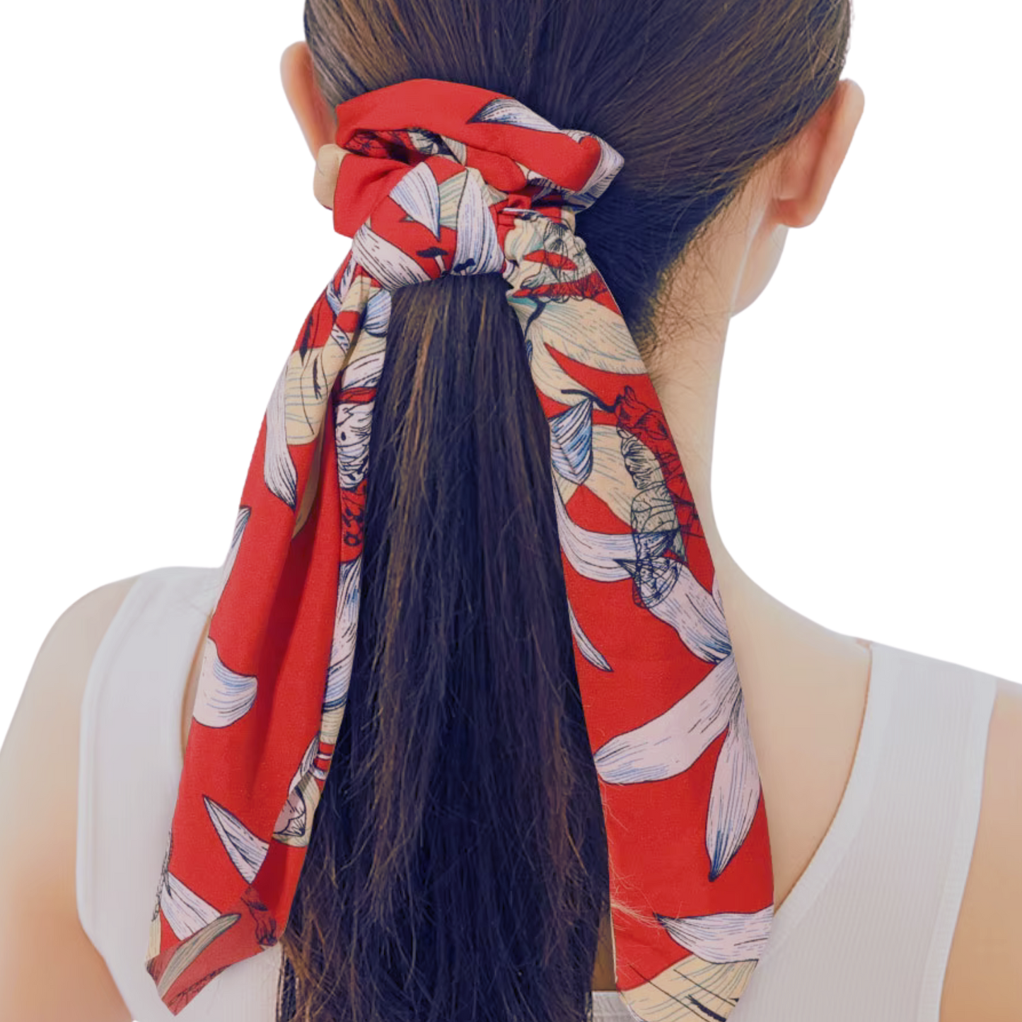 Silky Scarf Pony Holder (13 Color Options) - Scrunchie Hair Accessories  DAME BOHEME