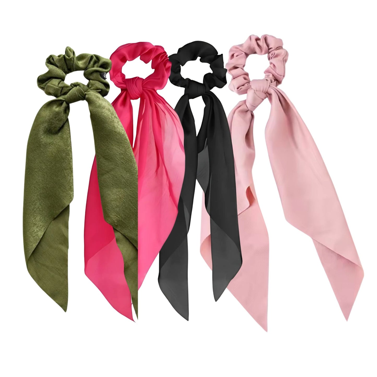 Silky Scarf Pony Holder (13 Color Options) - Scrunchie Hair Accessories  DAME BOHEME