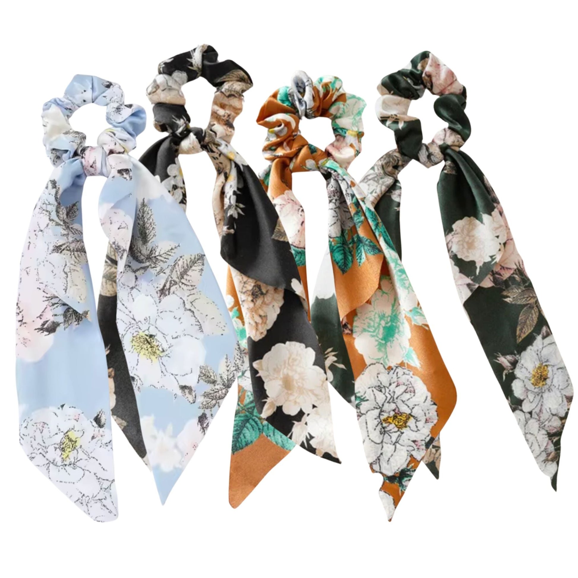 Silky Scarf Pony Holder (13 Color Options) - Scrunchie Hair Accessories  DAME BOHEME