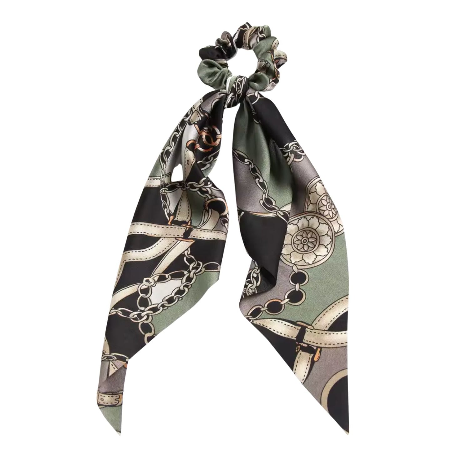 Silky Scarf Pony Holder (13 Color Options) - Scrunchie Hair Accessories  DAME BOHEME