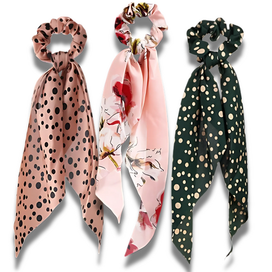 Silky Scarf Pony Holder (13 Color Options) | Scrunchie Hair Accessories  DAME BOHEME