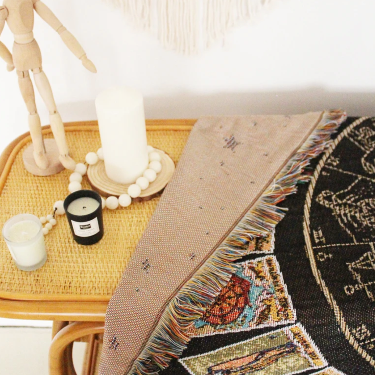 Tarot Deck Woven Tapestry/Throw  DAME BOHEME