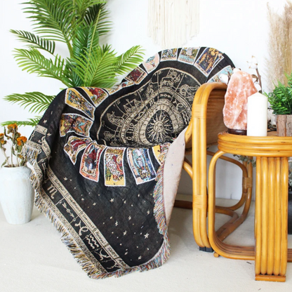 Tarot Deck Woven Tapestry/Throw  DAME BOHEME