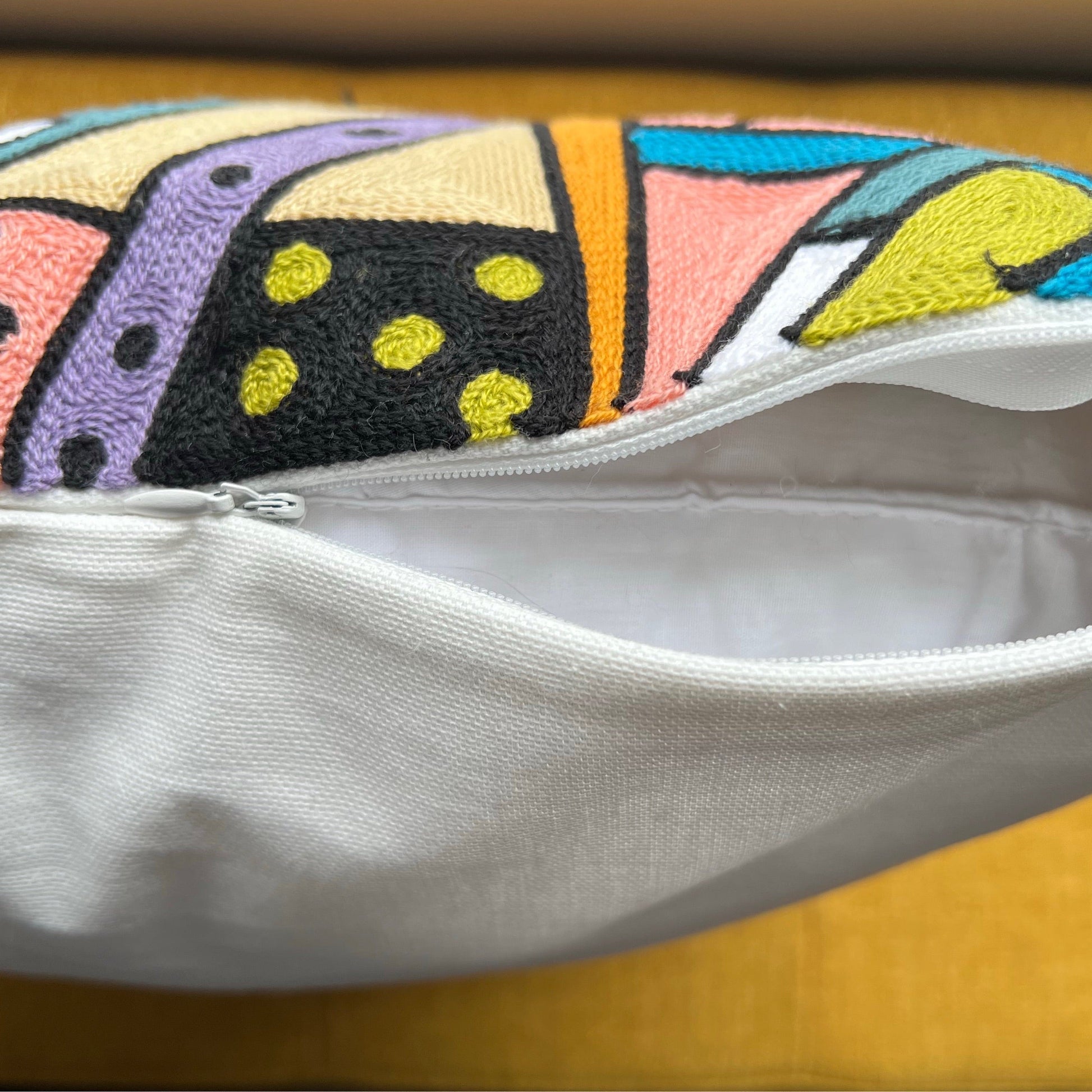 Three Kitties | Embroidered Pillow Cover  DAME BOHEME