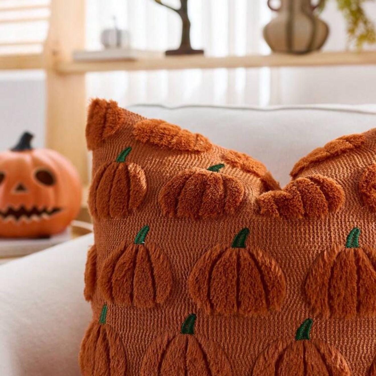 Tufted Pumpkin Lumbar or Square Pillow Cover  DAME BOHEME