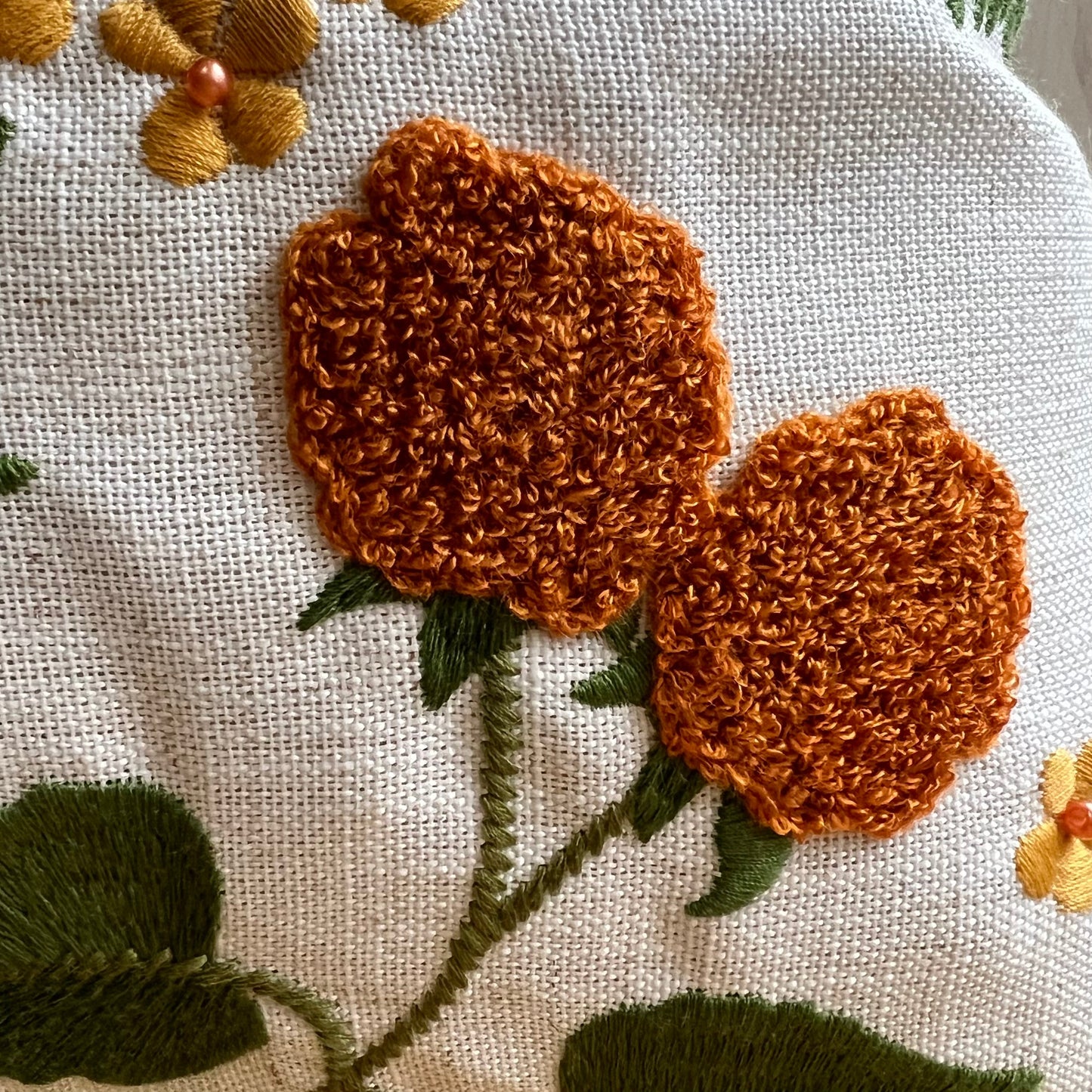 Wildflower Embroidered Pillow Cover  DAME BOHEME