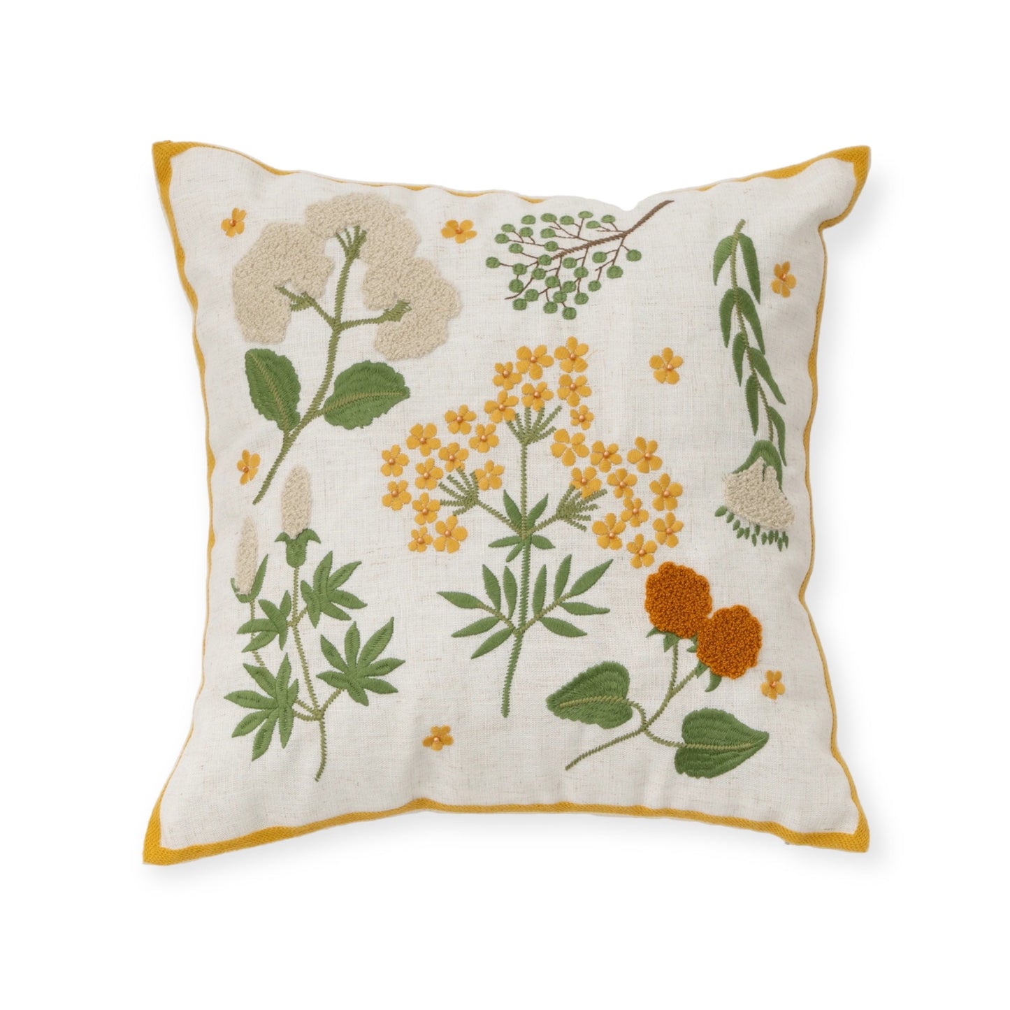 Wildflower Embroidered Pillow Cover  DAME BOHEME