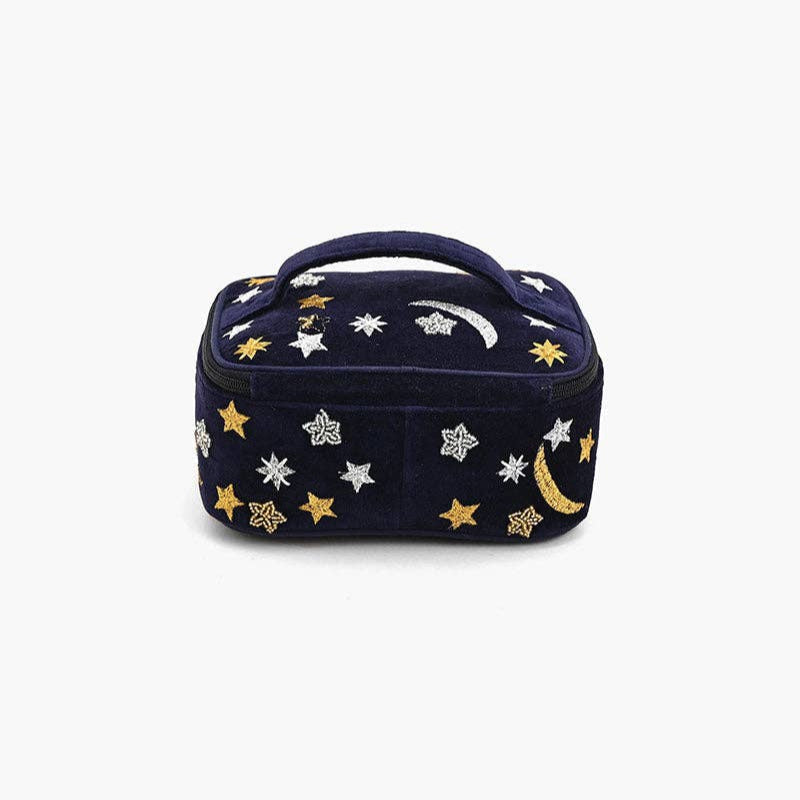 Velvet Jewelry Box – Elegant Hand-Stitched Organizer with Removable Tray  DAME BOHEME