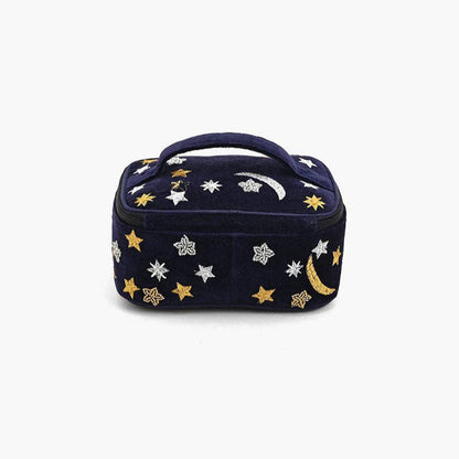 Velvet Jewelry Box – Elegant Hand-Stitched Organizer with Removable Tray  DAME BOHEME