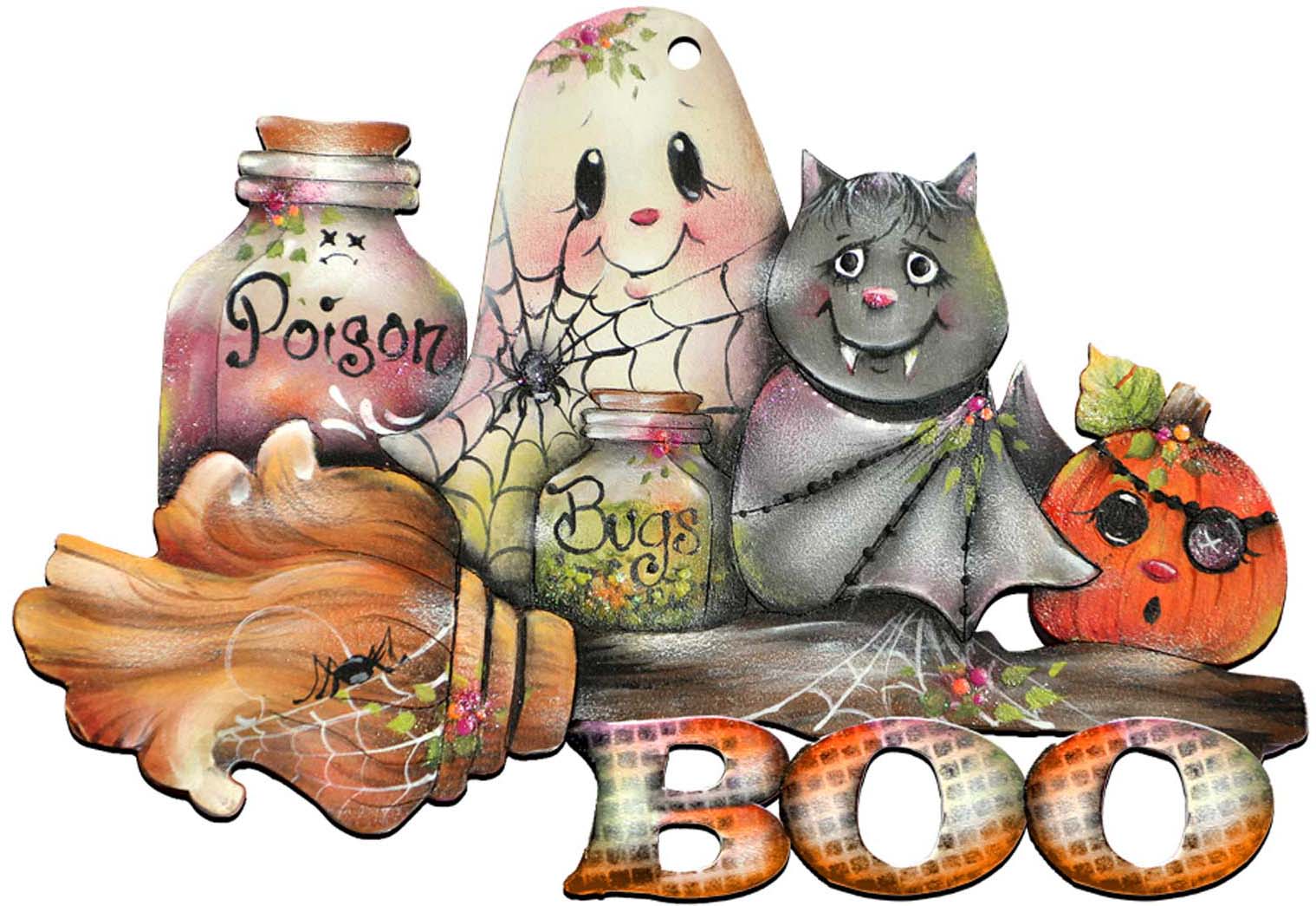 Brunhilda's Broom! Halloween Door Decor by Jamie Mills-Price - Thanksgiving Halloween Decor - 8457411H  DAME BOHEME