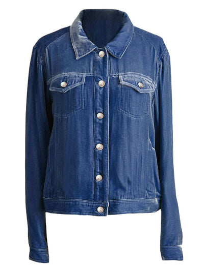 Casual Button-Up Long Sleeve Jacket  DAME BOHEME