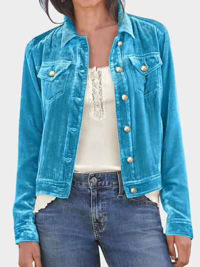 Casual Button-Up Long Sleeve Jacket  DAME BOHEME