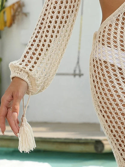 Crochet Cover Up Cut Out Dress  DAME BOHEME