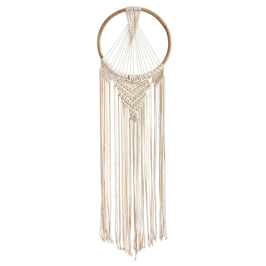 24” x 10” Handmade Bohemian Macrame Dreamcatcher Wall Hanging Decor  DAME BOHEME