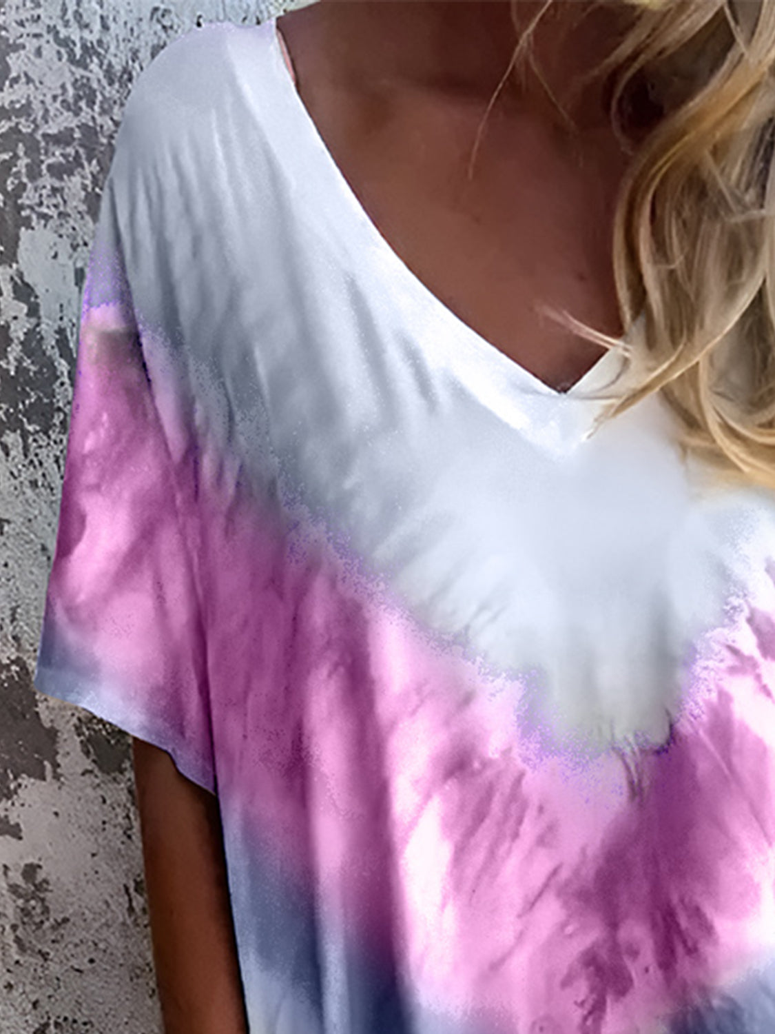 Full Size Pocketed Tie-Dye Short Sleeve Maxi Dress Trendsi