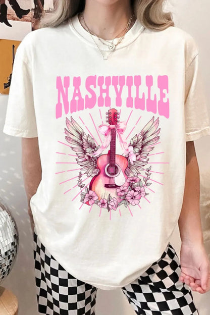 Graphic Round Neck Short Sleeve T-Shirt  DAME BOHEME