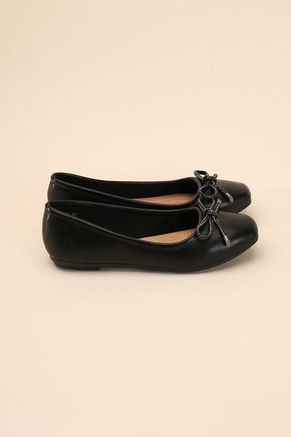DOROTHY-77 Bow Ballet Flats Top Guy Footwear