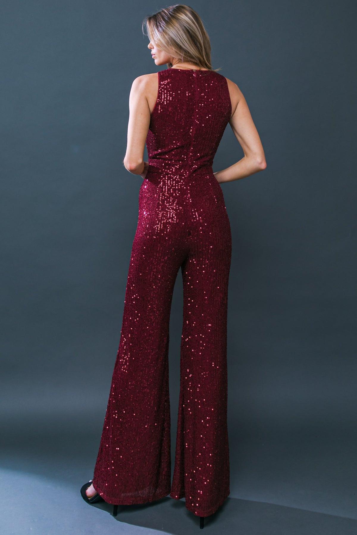 DIVINE WANDERINGS SEQUIN JUMPSUIT  DAME BOHEME